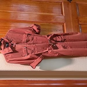 WOMANS MG COLLECTION NEW YORK PARIS DRESS CINNAMON COLOR  SIZE 10